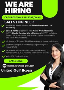 Sales Engineer vacancy requirements